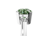 White gold Fancy Green Round  Cut Solitaire Ring with Four-Prong Setting and Classic Band_65