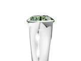 White gold Fancy Green Round Cut Solitaire Tension Set Diamond Ring with Split Shank Band_17