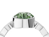 White gold Fancy Green Round  Milgrain Marquise Diamond Twist Band Ring_78