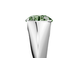 White gold Fancy Green Round  Solitaire Tension Set Diamond Ring_25