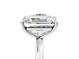 White gold Fancy Green Round  and Emerald Cut Toi Moi Ring with Prong Setting_85