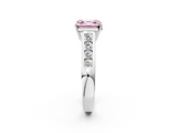 White gold Fancy Pink Asscher  Brilliant Channel-Set Solitaire Ring with Four-Prong Setting_56