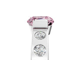 White gold Fancy Pink Asscher Cut Brilliant Channel-Set Diamond Ring with Bezel Prong Setting_17