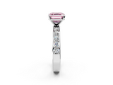White gold Fancy Pink Asscher  Cut Channel Set Diamond Engagement Ring with Four-Prong Setting_2
