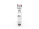 White gold Fancy Pink Asscher Cut Cut Channel Set Solitaire Ring with Four-Prong Setting_26