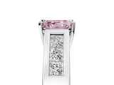 White gold Fancy Pink Asscher Cut Cut Channel Set Solitaire Ring with Four-Prong Setting_38