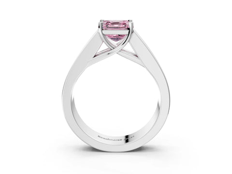 White gold Fancy Pink Asscher Cut Cut Channel Set Solitaire Ring with Four-Prong Setting_39