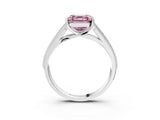 White gold Fancy Pink Asscher Cut Cut Pave Split Shank Engagement Ring with Four-Prong Setting_15