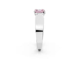 White gold Fancy Pink Asscher Cut Diamond Channel Set Solitaire Ring with Four-Prong Setting_44