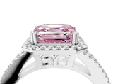 White gold Fancy Pink Asscher Cut Diamond Halo Split Shank Engagement Ring_55
