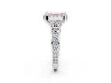 White gold Fancy Pink Asscher  Halo Diamond Engagement Ring with Split Shank and Four-Prong Setting_51