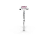 White gold Fancy Pink Asscher  Halo Diamond Pavé Solitaire Ring_59
