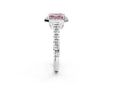 White gold Fancy Pink Asscher  Halo Pavé Diamond Engagement Ring with Four-Prong Setting_36