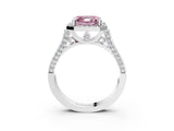 White gold Fancy Pink Asscher  Halo Pave Split Shank Prong Setting Ring_29
