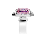 White gold Fancy Pink Asscher  Halo Pave Split Shank Prong Setting Ring_31