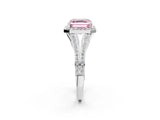 White gold Fancy Pink Asscher  Halo Split Shank Pave Diamond Ring with Four-Prong Setting_48