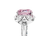 White gold Fancy Pink Asscher  Halo Split Shank Pave Diamond Ring with Petal Prong Setting_38