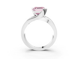 White gold Fancy Pink Asscher  Solitaire Channel-Set Split Shank Ring with Tension Prong Setting_6