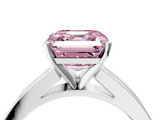 White gold Fancy Pink Asscher  Solitaire Diamond Ring with Channel-Set Band and Four-Prong Setting_24