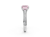 White gold Fancy Pink Asscher  Solitaire Pave Split Shank Engagement Ring with Six-Prong Setting_19