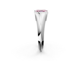 White gold Fancy Pink Asscher  Solitaire Tension Set Diamond Ring_38