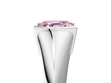 White gold Fancy Pink Asscher  Solitaire Tension Set Diamond Ring_42