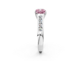 White gold Fancy Pink Cushion  Brilliant Channel-Set Solitaire Ring with Four-Prong Setting_39