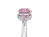 White gold Fancy Pink Cushion  Brilliant Solitaire Engagement Ring with Six-Prong Setting and Classic Band_25