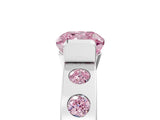 White gold Fancy Pink Cushion Cut Brilliant Channel-Set Diamond Ring with Bezel Prong Setting_17