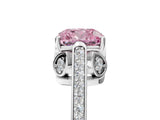 White gold Fancy Pink Cushion  Cut Cathedral Pave Diamond Engagement Ring with Six-Prong Setting_37