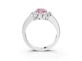 White gold Fancy Pink Cushion Cut Cut Halo Diamond Pavé Engagement Ring with Milgrain Detailing_27