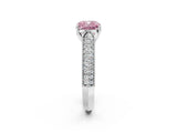 White gold Fancy Pink Cushion Cut Cut Pave Split Shank Engagement Ring with Four-Prong Setting_14