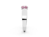 White gold Fancy Pink Cushion Cut Diamond Channel Set Solitaire Ring with Four-Prong Setting_39