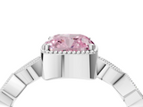White gold Fancy Pink Cushion  Cut Diamond Milgrain Marquise Band with Prong Setting_7