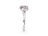 White gold Fancy Pink Cushion Cut Diamond Solitaire Engagement Ring with Four-Prong Setting and Classic Band_34