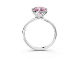 White gold Fancy Pink Cushion Cut Diamond Solitaire Engagement Ring with Four-Prong Setting and Classic Band_35