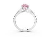 White gold Fancy Pink Cushion  Cut Split Shank Pave Diamond Engagement Ring with Four-Prong Setting_27