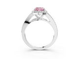 White gold Fancy Pink Cushion  Halo Split Shank Pave Diamond Ring with Four-Prong Setting_52