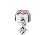 White gold Fancy Pink Cushion  Milgrain Marquise Diamond Twist Band Ring_67