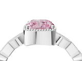 White gold Fancy Pink Cushion  Milgrain Marquise Diamond Twist Band Ring_67
