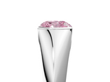 White gold Fancy Pink Cushion  Solitaire Tension Set Diamond Ring_25