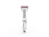 White gold Fancy Pink Emerald  Brilliant Channel-Set Solitaire Ring with Four-Prong Setting_22