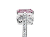 White gold Fancy Pink Emerald  Cut Cathedral Pave Diamond Engagement Ring with Six-Prong Setting_55