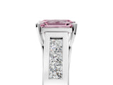 White gold Fancy Pink Emerald Cut Cut Channel Set Solitaire Ring with Four-Prong Setting_17
