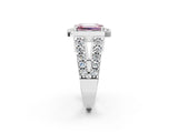 White gold Fancy Pink Emerald Cut Cut Halo Split Shank Prong Set Ring_14