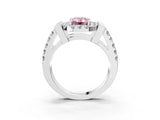 White gold Fancy Pink Emerald Cut Cut Halo Split Shank Prong Set Ring_39