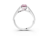 White gold Fancy Pink Emerald Cut Cut Pave Split Shank Engagement Ring with Four-Prong Setting_15