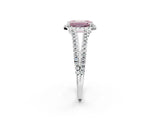 White gold Fancy Pink Emerald Cut Diamond Halo Split Shank Engagement Ring_53