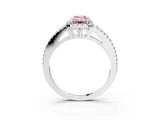 White gold Fancy Pink Emerald Cut Diamond Halo Split Shank Engagement Ring_54
