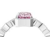 White gold Fancy Pink Emerald  Cut Diamond Milgrain Marquise Band with Prong Setting_7